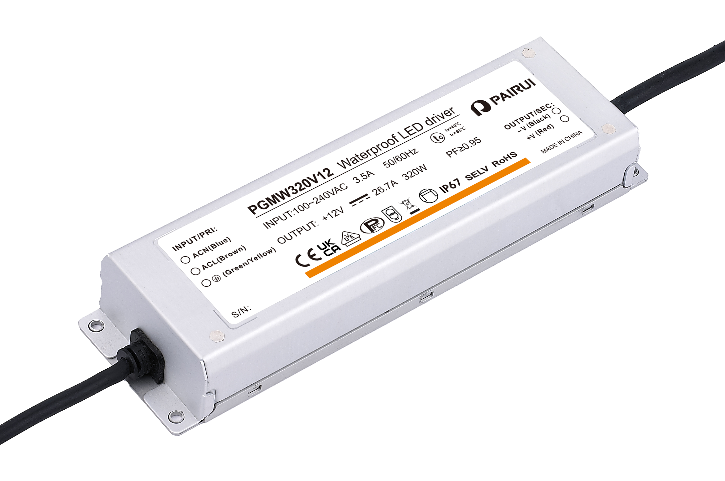 AC-DC-EU LED Driver_Constant Voltage Professional Type_PGMW320V12