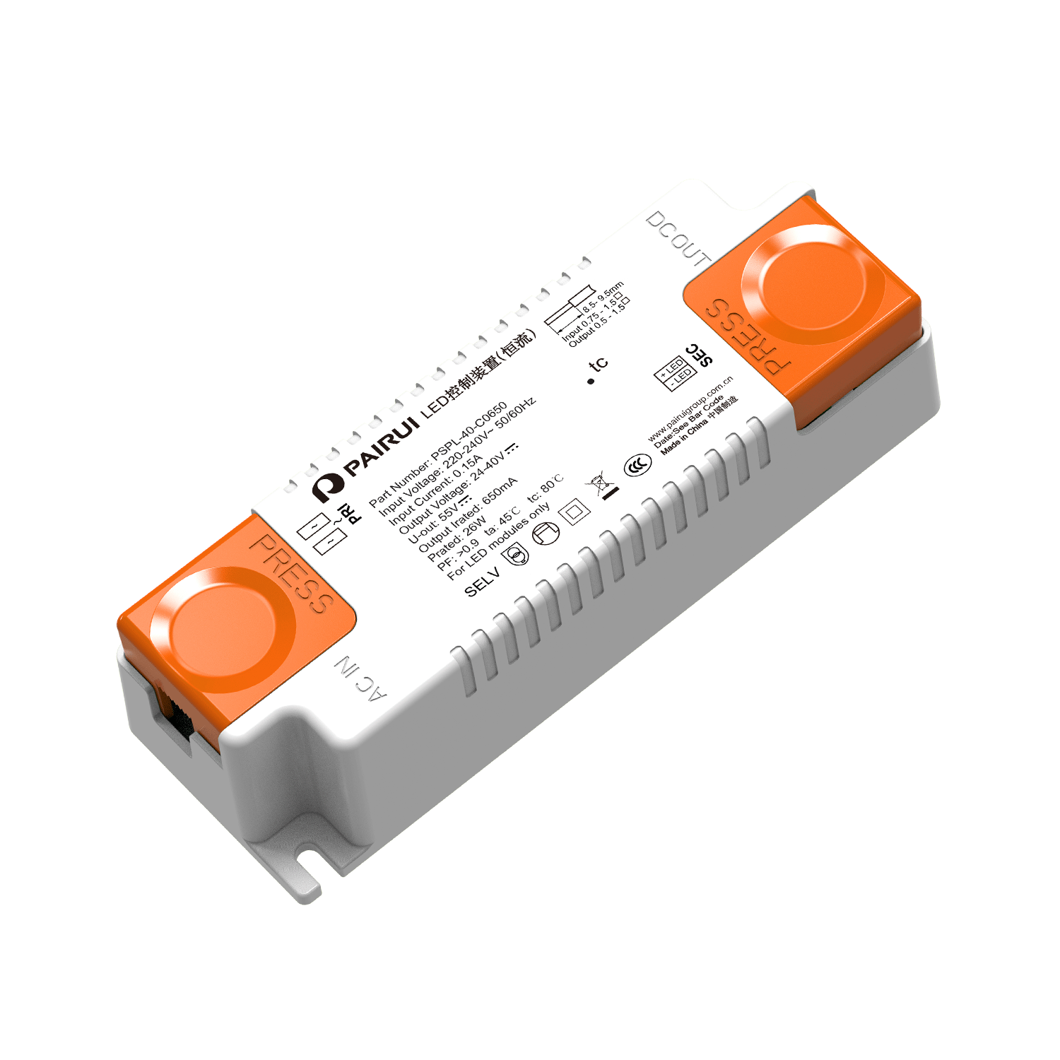 AC-DC-EU LED Driver_PSPL Series_PSPL-120-C0350-IP-15